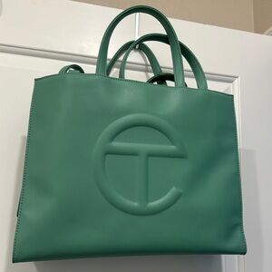 Telfar Green Shopping Bag